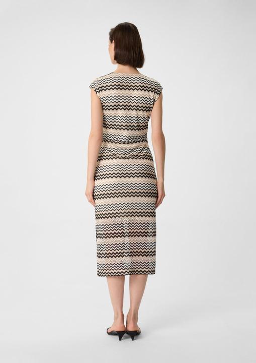 Produktbild Comma Kleid Midi-Kleid mit Zick-Zack-Ajourmuster (36)