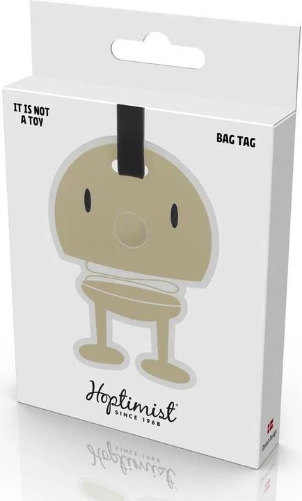 Hoptimist Kofferlabel Beige/Schwarz (Schlösser & Anhänger)