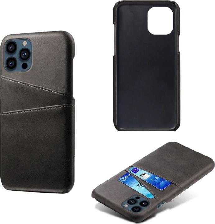 Produktbild Screenguard Apple iPhone 14 Pro CardCaddy Leder Backcase mit Kartenfächern (Apple iPhone 14 Pro)