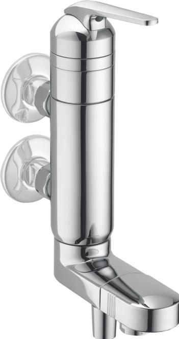 Produktbild KWC DOMO Vertikal Hebelmischer, Schwenkauslauf 120°