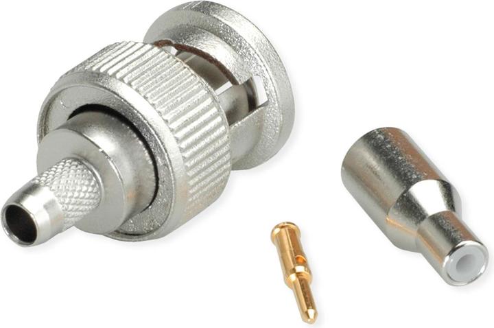 Actual product image Telegärtner BNC cable connector crimp G04 75 Ohm, crimp/crimp, standard, A2505, G04 (RG-179B/U)