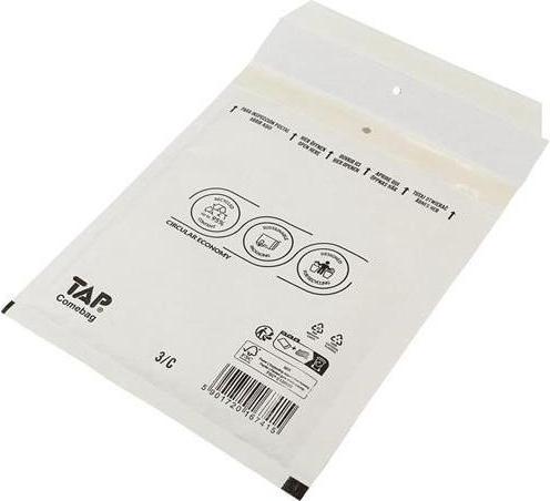 Produktbild Transpak Luftpolsterversandtasche Innenmass 140x215mm Aussenmass 170x225mm weiss SK-Verschlus LxBmm (100 Stk.)