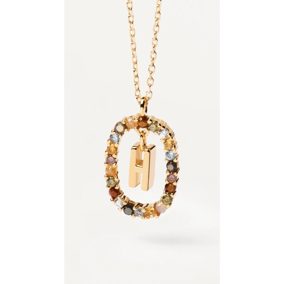 Thumbnail - Pd Paola, Halsschmuck, New Letters H Halskette, (Silber 925, 50 cm)