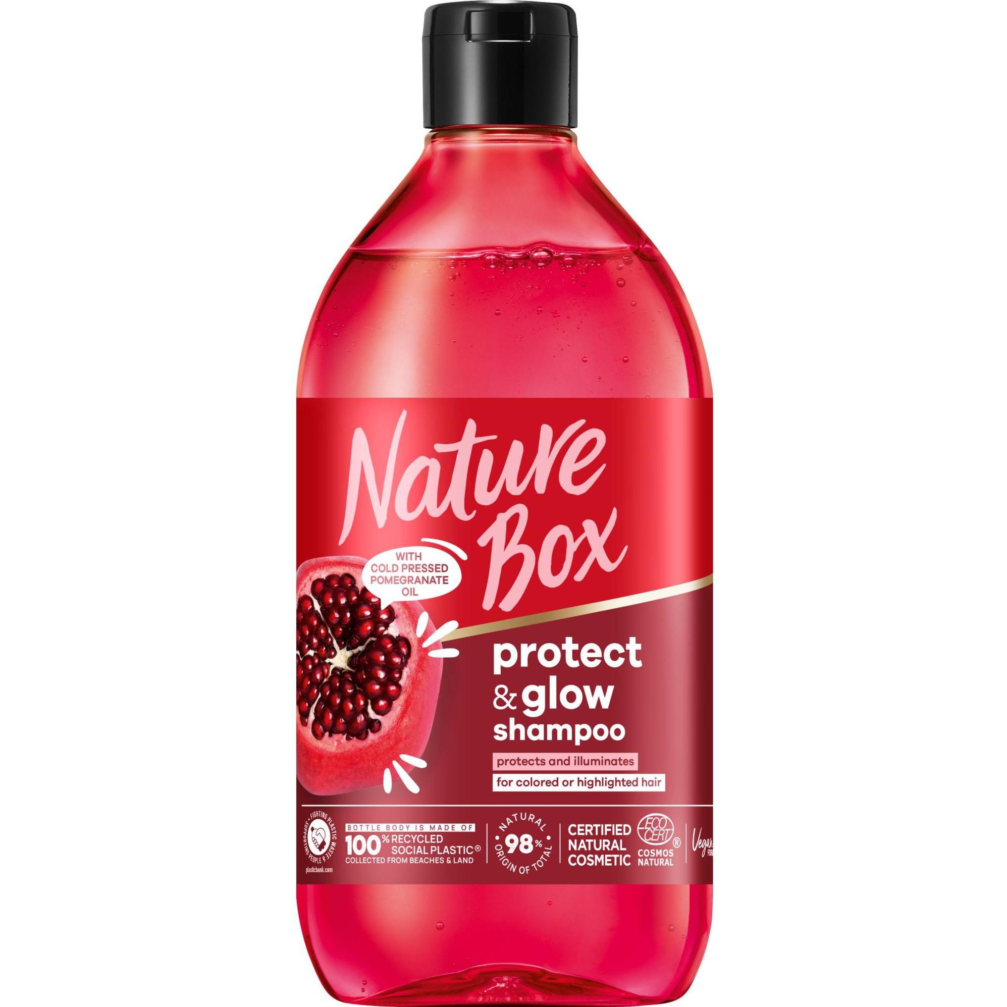 Nature Box, Shampoo, Pomegranate (385 ml, Flüssiges Shampoo)
