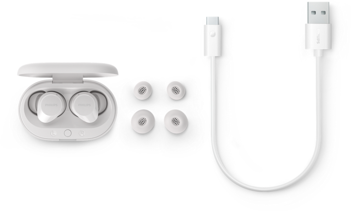 Actual product image Philips TAT1209WT/00 (No noise cancelling, 6 h, Wireless)