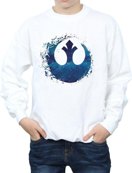 Produktbild Star Wars The Rise Of Skywalker Resistance Symbol Wave Sweatshirt Jungen (152, 158)