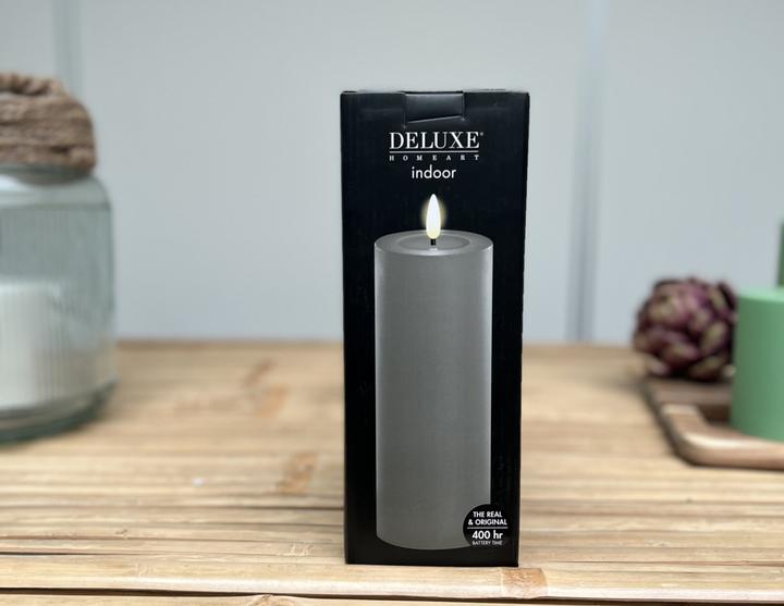 Produktbild Deluxe Homeart Stumpenkerze LED Salbei (1 x)