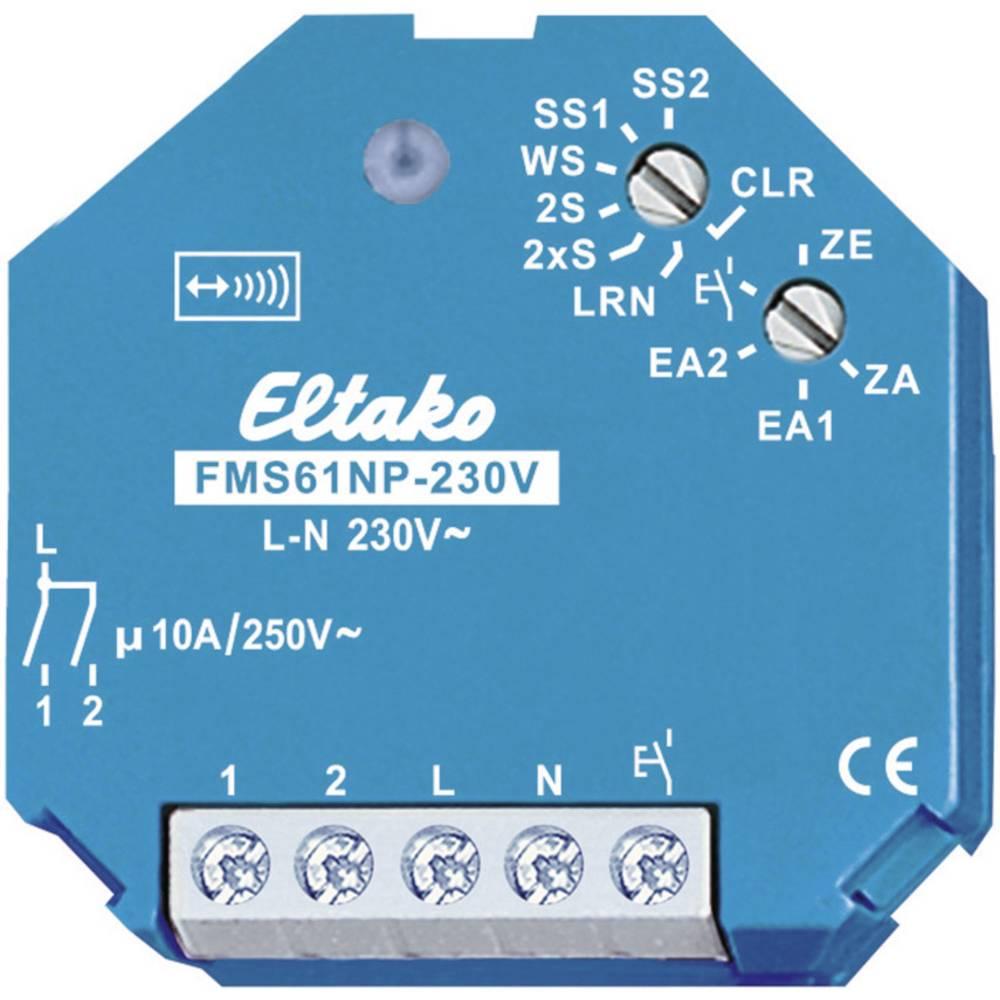 Eltako, Aktor, FMS61NP-230V Funkaktor Multifunktions-Stromstossschalter UP 1+1 Schliesser 10A/250V AC (Schaltaktor)