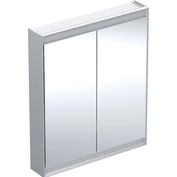 Geberit, Spiegelschrank, ONE Spiegelschrank mit ComfortLight, 2 Türen, Aufputzmontage, 75x90x15cm, 505.812.00.