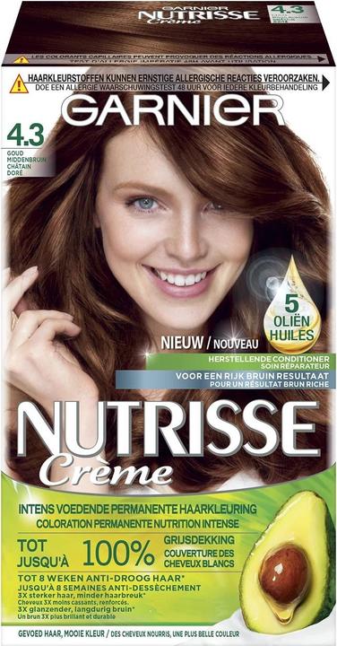 Image du produit Garnier Nutrisse Creme 4.3/43 Cappuccino Hair Color (4.343 Cappuccino)