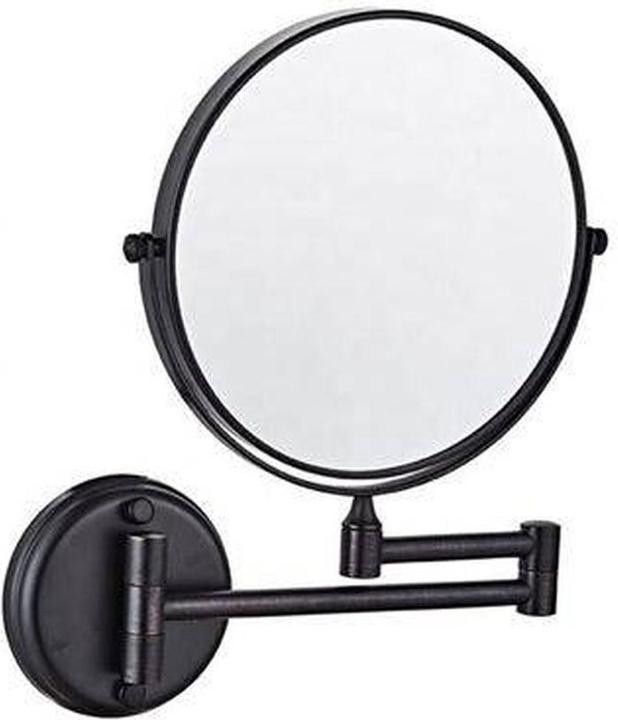 Uniq Wall Mirror with 10x Magnification in Black