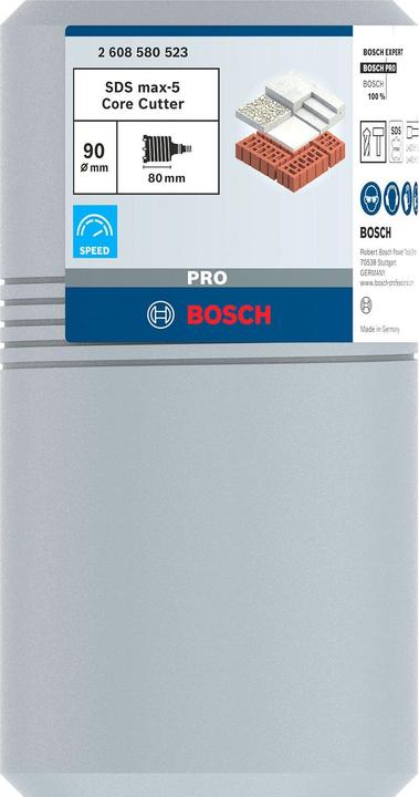 Produktbild Bosch Professional Zubehör PRO SDS max-5 Core Cutter, 90 x 80 x 100 mm (90 mm)