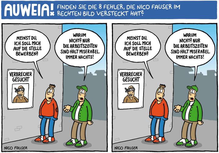 Produktbild Finde den Fehler - Bildersuchrätsel mit Cartoons (Deutsch)