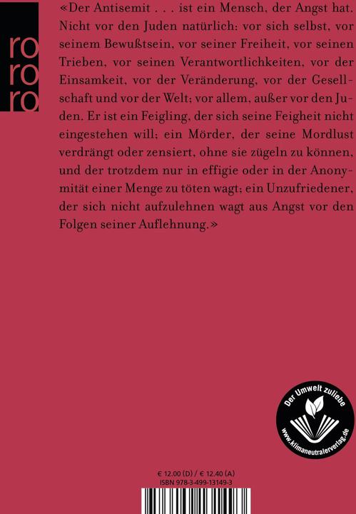 Produktbild Politische Schriften: Überlegungen zur Judenfrage (Deutsch, Jean-Paul Sartre, Vincent von Wroblewsky, 1994)