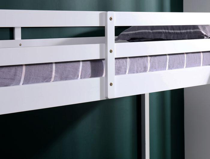 Produktbild Swisshandel24 Hochbett Lilly 80x200 cm / 120x200 cm, weiss (90 x 200 cm)