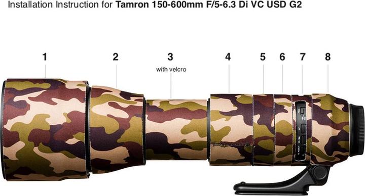 Produktbild easyCover Lens Oak Cover Camoufl. braun für Tamron 150-600mm G2