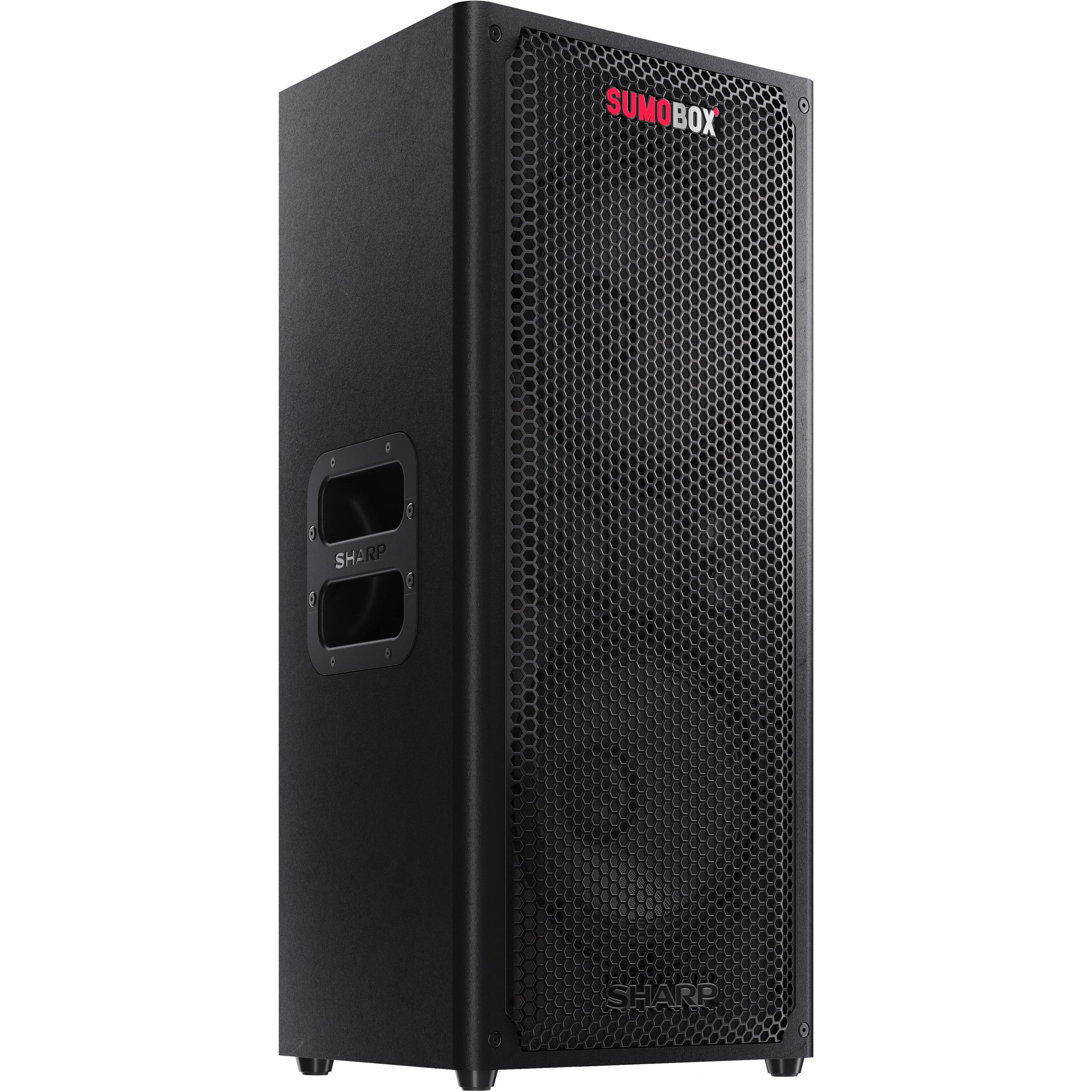 Sharp CP-LS100 BT Party-Lautsprecher schwarz (10 h, Akkubetrieb, Netzbetrieb), Bluetooth Lautsprecher, Schwarz