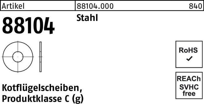 Produktbild Kotflügelscheibe R 88104 5,3 x25 x1,5 Stahl