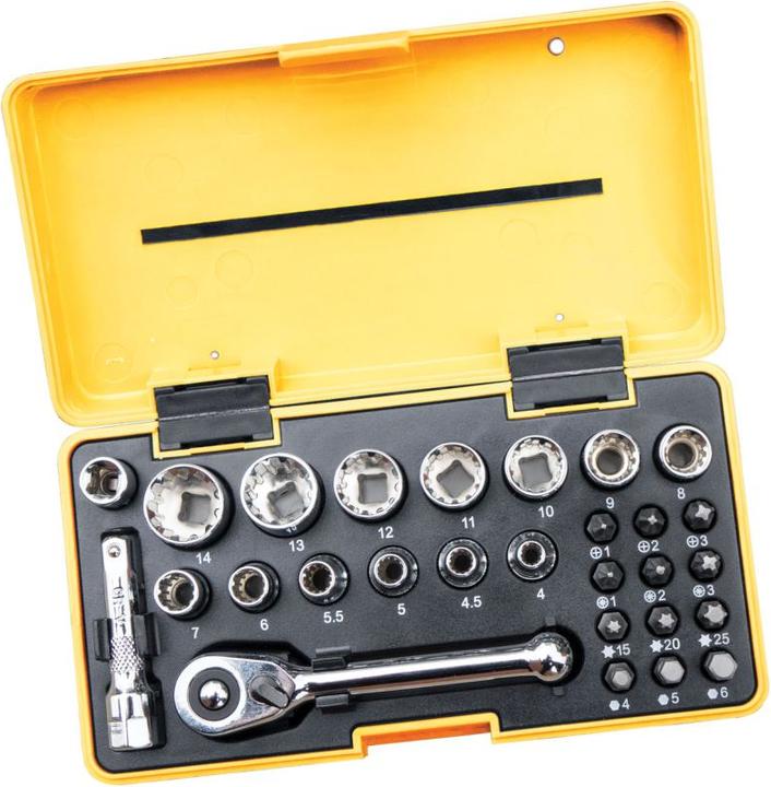 Image du produit C.K Magma C.K Pocket Socket Set 1/4", 28 pieces (6 mm, 12 mm, 14 mm, 5,5 mm, 10 mm, 7 mm, 11 mm, 5 mm, 8 mm, 9 mm, 4,5 mm, 13 mm, 4 mm)
