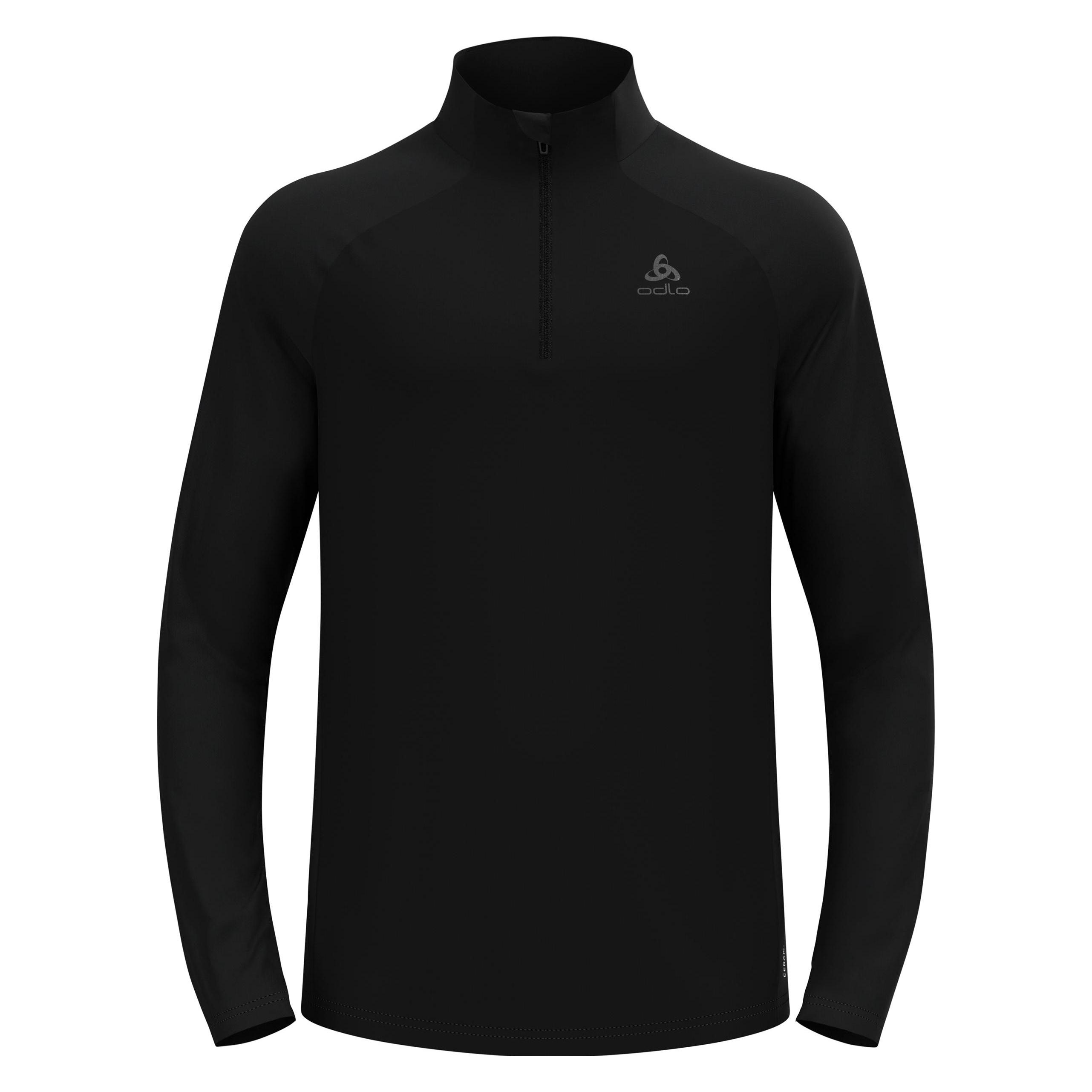 Odlo, Mannen, Functioneel Overhemd, Essentiële Producten Ceramiwarm (S), Zwart, S