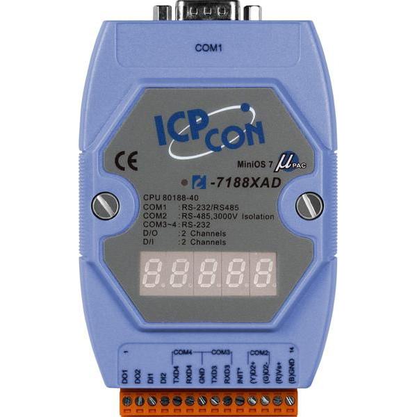 Moxa ICP CON I-7000 SERIE, MED DISP, Netzwerkadapter