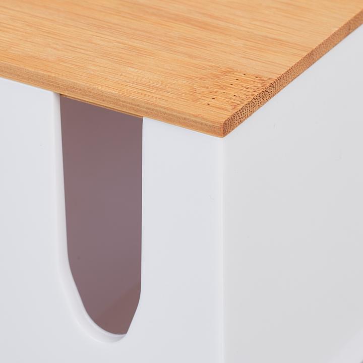 Actual product image Relaxdays Cotton Swab Storage Box