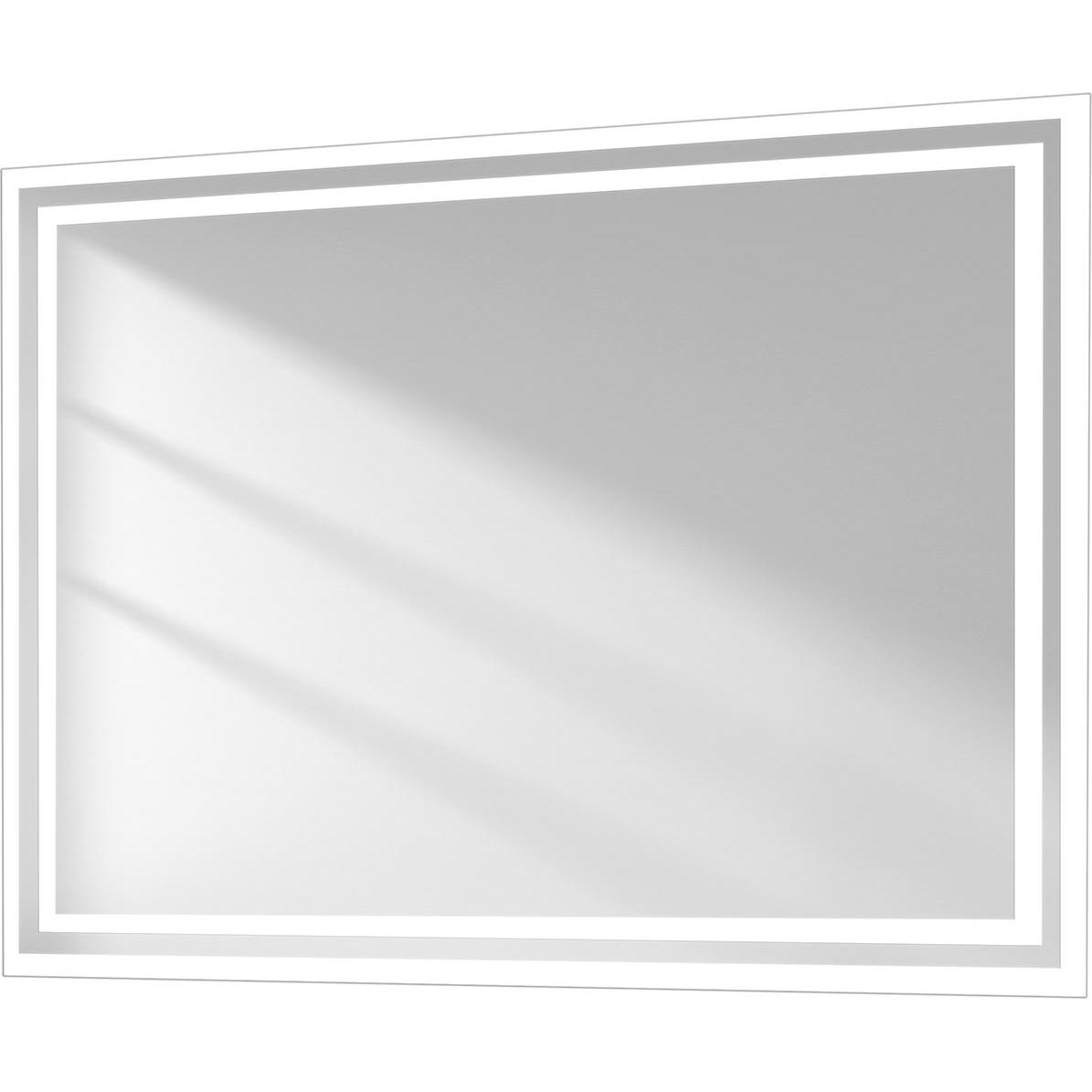 Emke, Spiegelschrank, Badezimmerspiegel mit Beleuchtung 80*60cm,Beschlagfrei, 3000K/6500K,Tast Schalter