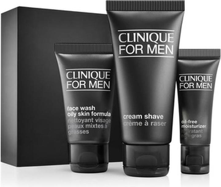 Image du produit Clinique Kit de démarrage pour le contrôle quotidien du sébum - Nettoyant visage et crème à raser (Kit de soins du visage)