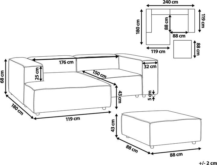 Image du produit Beliani Ardal (Canapé d’angle)