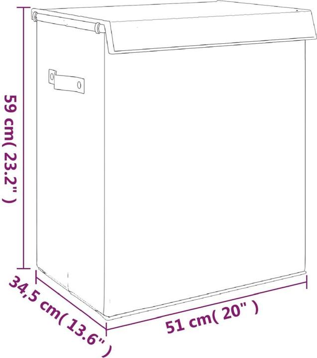 Actual product image vidaXL Wäschekorb