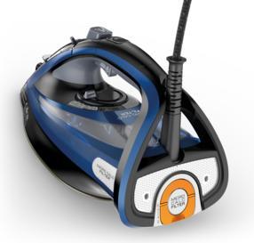 Actual product image Calor FV9834C0 strijkijzer Droog- & stoomstrijkijzer Durilium AirGlide Autoclean soleplate Zwart, Blauw 30 (3000 W, 240 g/min)