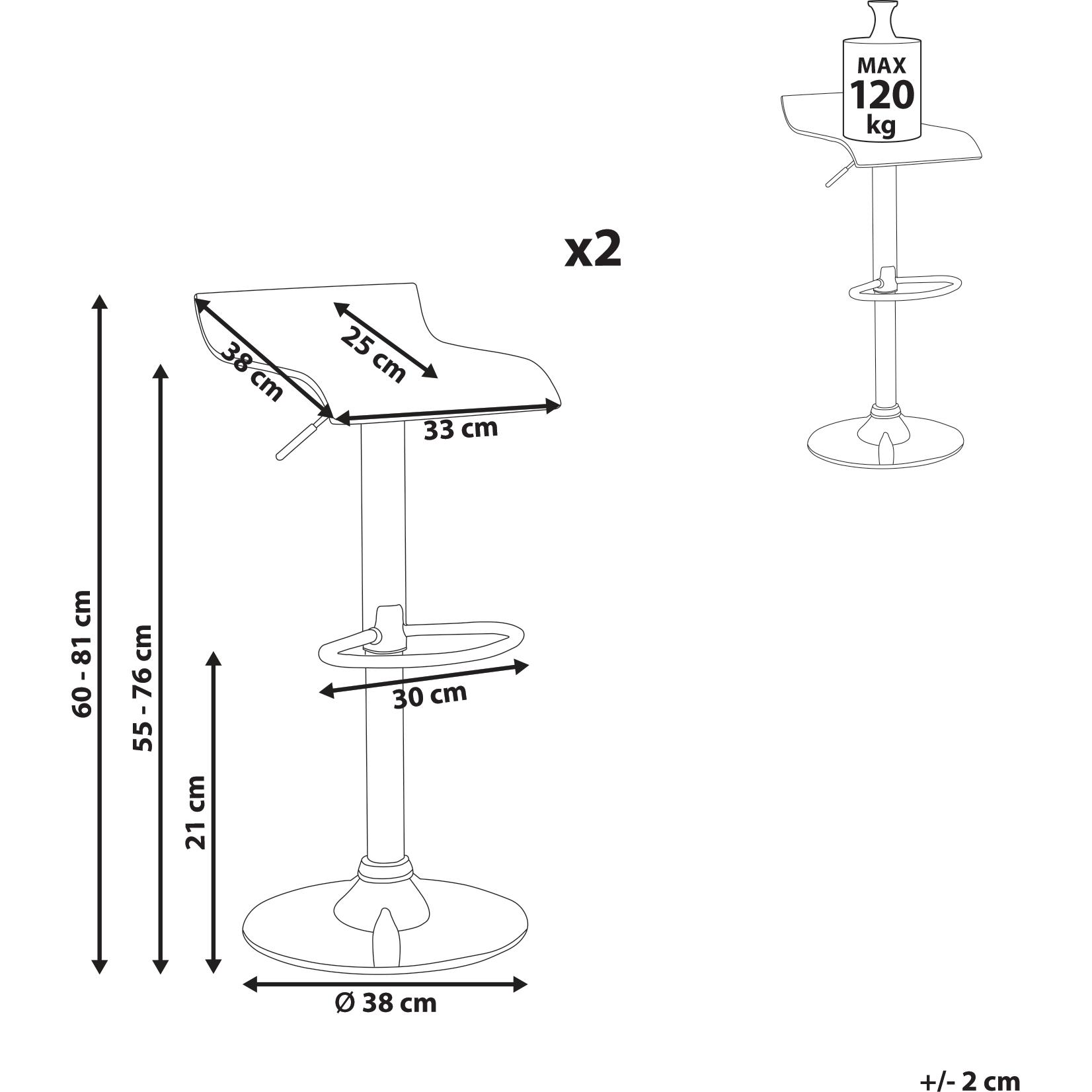 Thumbnail - Beliani, Barhocker, Neum