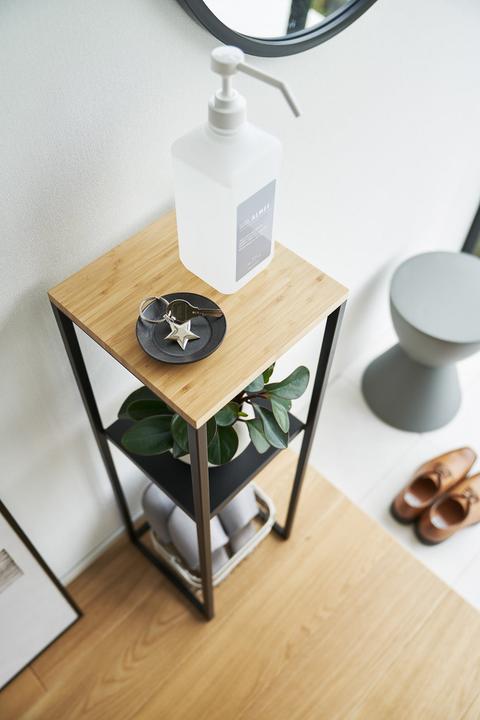 Produktbild Yamazaki 2-stöckiges Regal mit Holzplatte TOWER