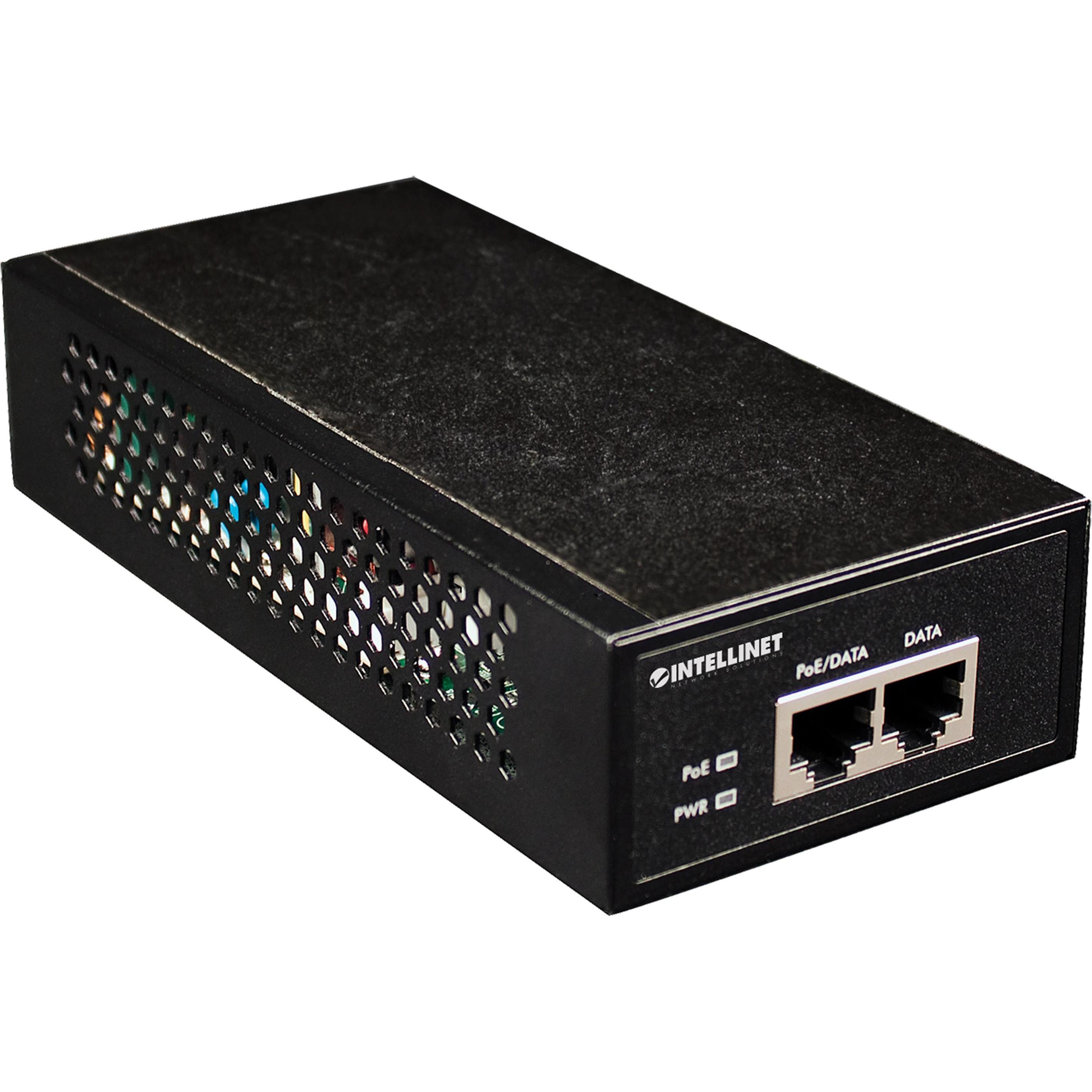 Intellinet PoE+ Injector (802.3at (PoE+), 802.3af (PoE), 30 W), PoE Injector