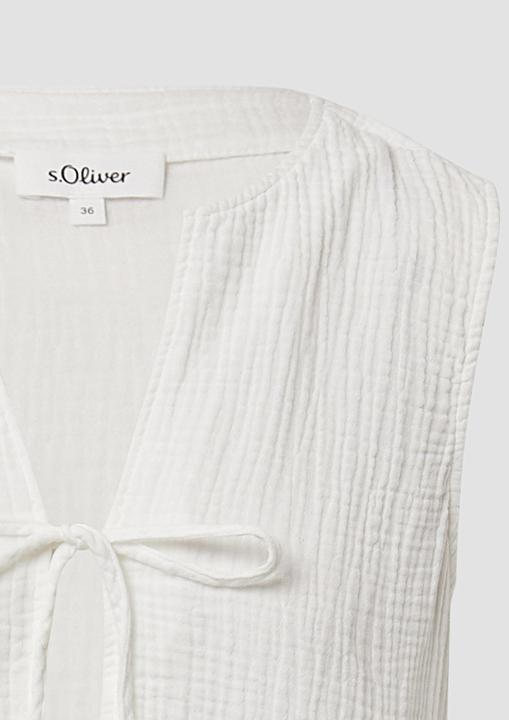 Produktbild s.Oliver Bluse Ärmellose Bluse im Relaxed Fit mit Bindedetail (32)