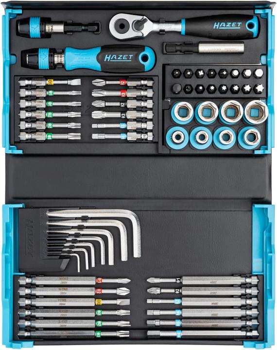 Actual product image HAZET SmartCase Bit Set 2200SC-32 ∙ Hexagon6.3 (1/4 inch), Square6.3 mm (1/4 inch) ∙ Slot P... (Cross Phillips PH M1, Cross Phillips PH M2, Cross Phillips PH M3, Cross Pozidriv PZ M1, Cross Pozidriv PZ M2, Hexagon socket TX M10, Hexagon socket TX M15, Hexagon socket TX M20, Hexagon socket TX M25, Hexagon socket TX M30, Hexagon socket TX M40, Hexagonal (hexagonal) M3, Hexagonal (hexagonal) M4)