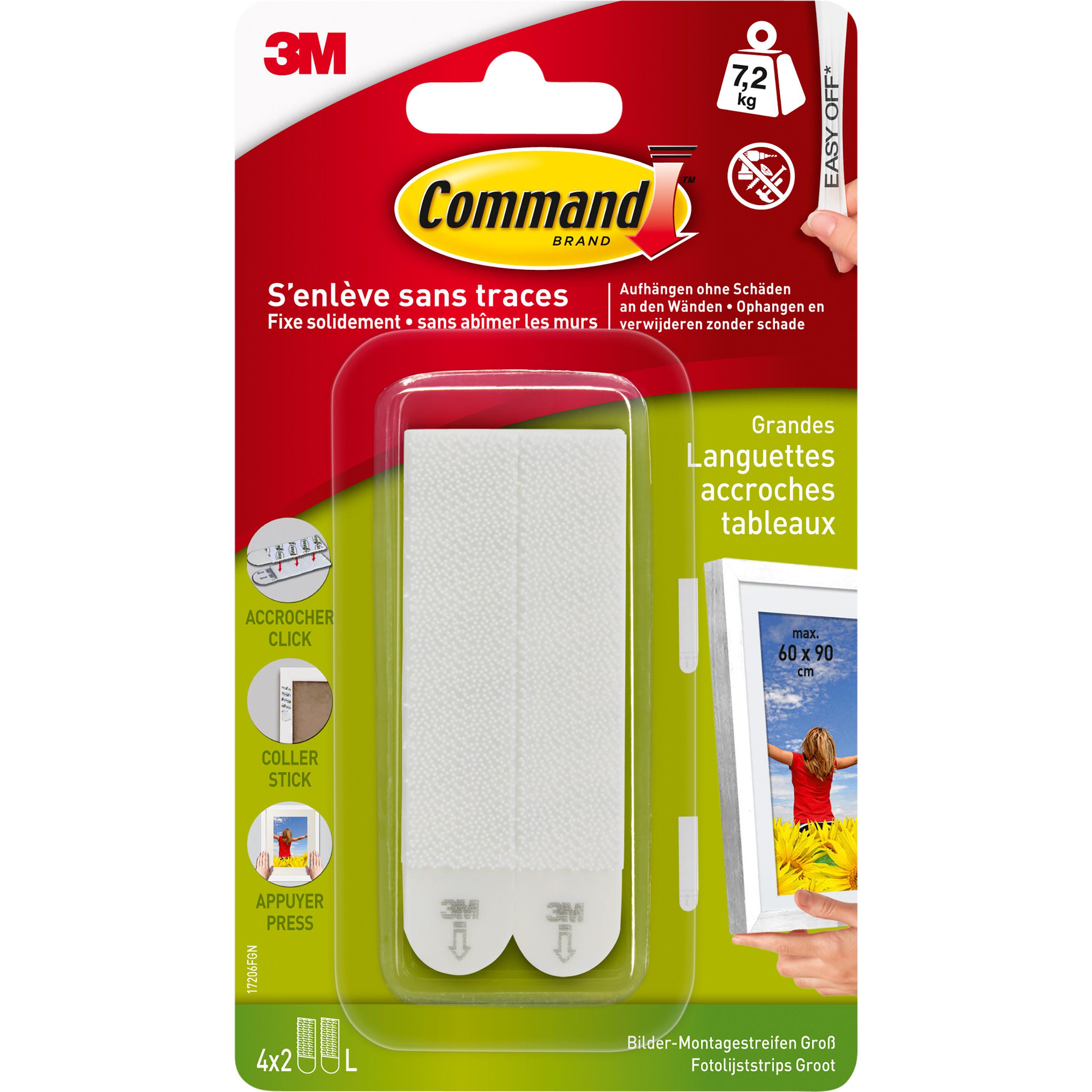 Command, Fotokleber + Posterkleber, Bildermontage Strips L (7.20 kg)