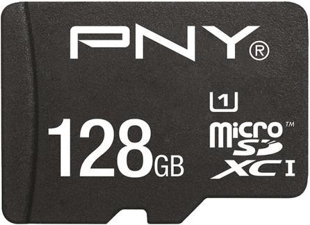Actual product image PNY microSDXC128GB High Performance (128 GB, microSDHC, U1, UHS-I)