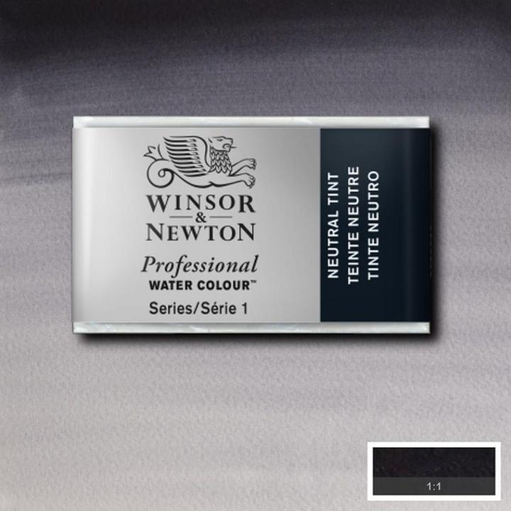 Actual product image Winsor & Newton Watercolour Artists (Silver, Black)