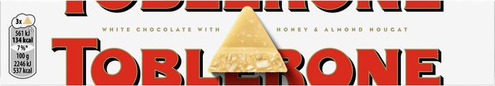 Produktbild Toblerone Swiss White Chocolate with Honey & Almond Nougat (100 g)