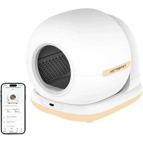 Comparer les prix de Litière Autonettoyante - AstroPet 72 L - Contrôle APP - Anti-fuites - Stérilisation UV