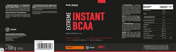 Produktbild Body Attack Extreme Instant BCAA (500g Dose) (Ice Tea, 1 Stk., 500 g)