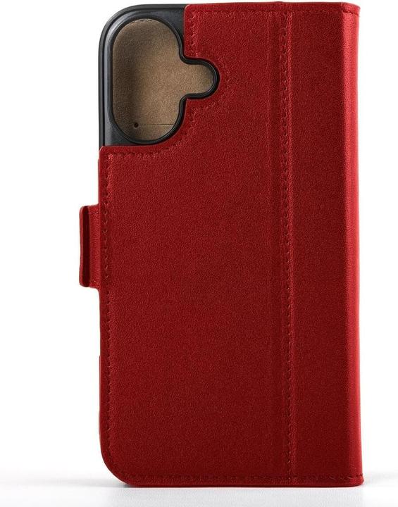 Produktbild Mike Galeli Book-Cover Echtleder Fabio cherry tomato (Apple iPhone 16)