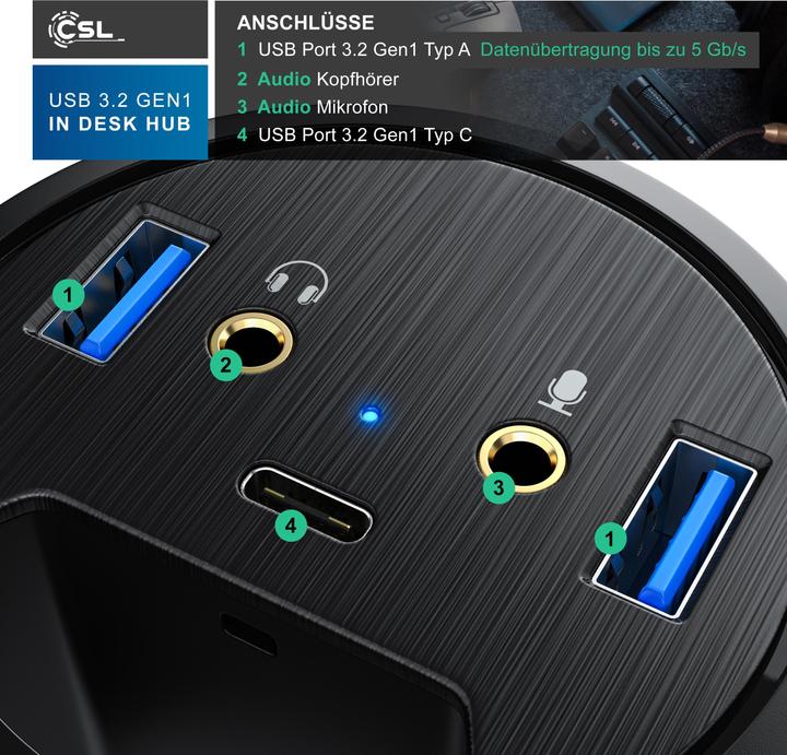 Produktbild CSL USB Hub (USB-A, 5 Ports)