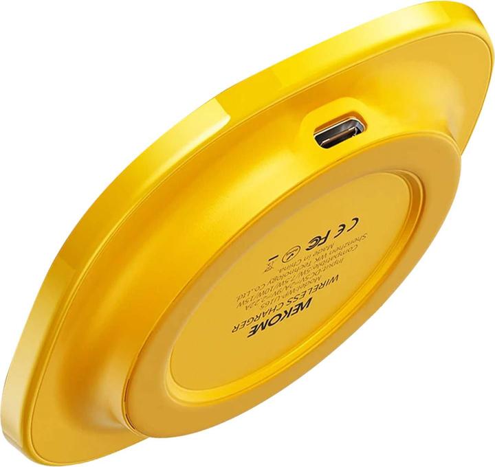 Actual product image Wekome WP-U165 Tint Series – kabelloses Qi-Induktionsladegerät 15 W (gelb) (15 W)