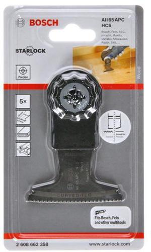 Productafbeelding Bosch Professional Zubehör AII 65 APC Tauchsägeblatt für Multifunktionswerkzeuge, 5-tlg.