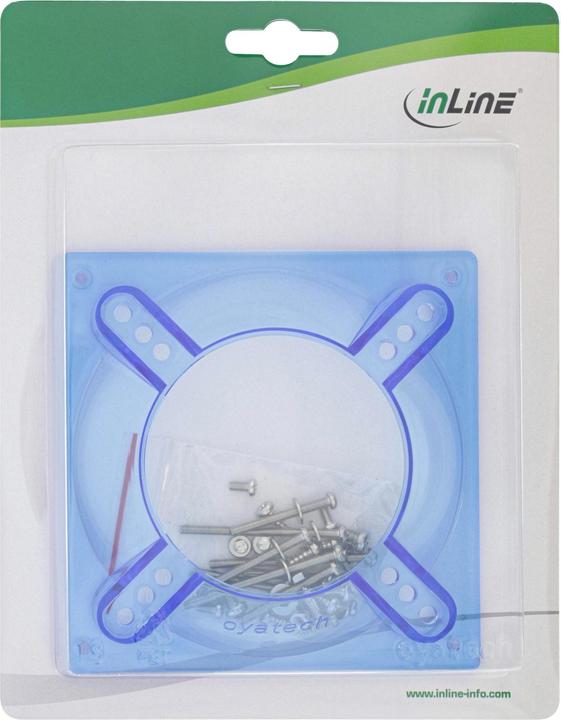 Image du produit InLine Adaptateur de ventilateur 120mm vers 70/80/92mm transparent/bleu