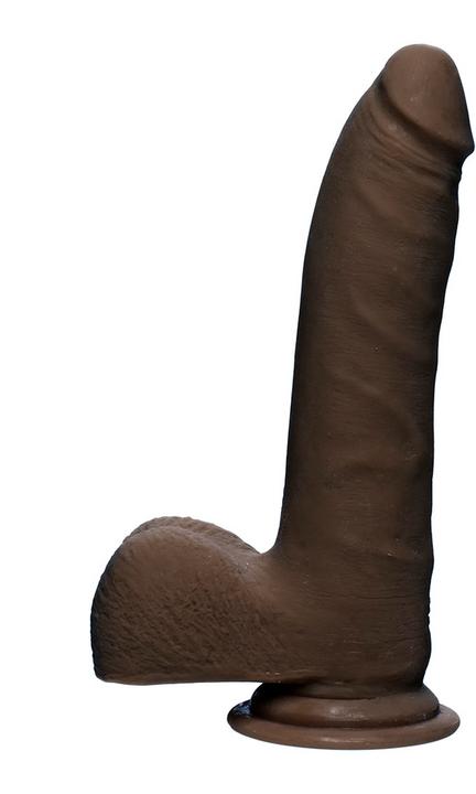 Produktbild Doc Johnson Realistic D - 7 Inch Slim W/Balls - Ultraskyn - Chocolat