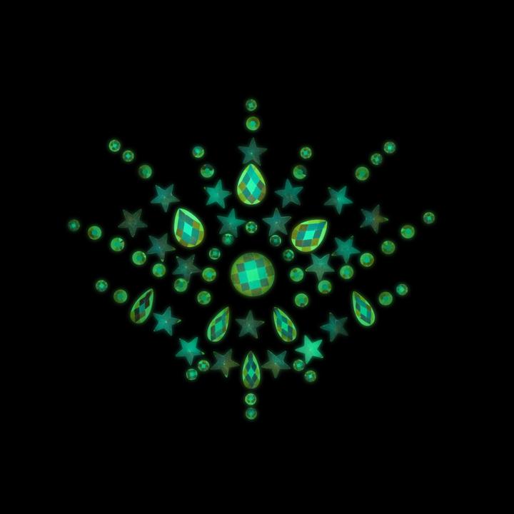 Productafbeelding Ouch! Lichaamssieraden Stickers - Borst - Glow in the Dark