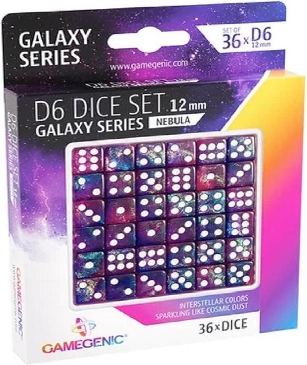 Image du produit Gamegenic Set de 36 Dés D6 - Galaxy Series : Nebula